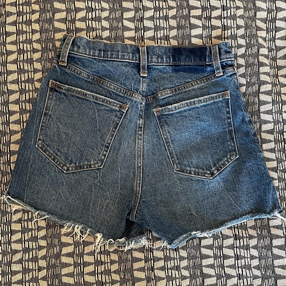 Abercrombie High Waist 4” inseam medium wash distressed shorts - Picture 2 of 7